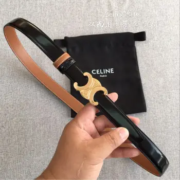 New 3D Stereo Buoy Buckle Women s Belt Replica Celine Womens Belts