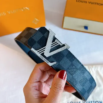 Genuine One-Piece Die-Casting Hardware Buckle Men s Belt Replica Louis Vuitton Mens Belts