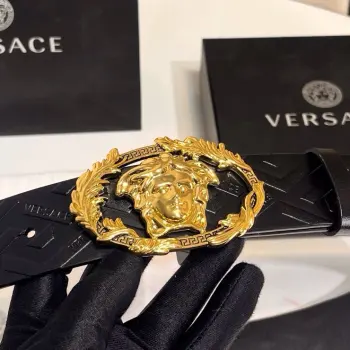 New Cowhide Leather Men s Belt Replica Versace Mens Belts