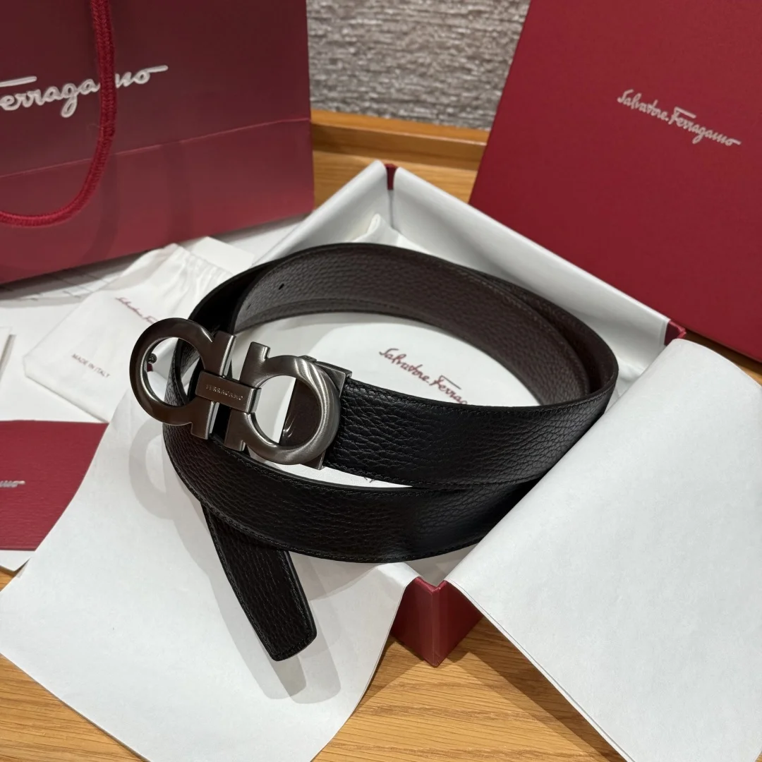 菲拉格慕 高级定制款男士双面进口牛皮带 菲拉格慕 高级定制款男士双面进口牛皮带