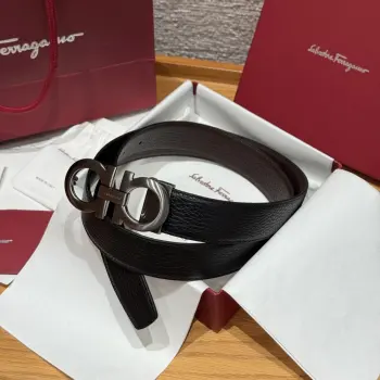 High-end custom men s double-sided imported cowhide belt Replica Ferragamo Mens Belts