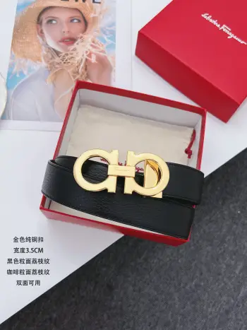 High-end custom double-sided imported men s cowhide belt Replica Ferragamo Mens Belts