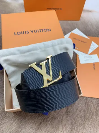 Men s One-Piece Die-Casting Hardware Steel Buckle Leather Belt Replica Louis Vuitton Mens Belts
