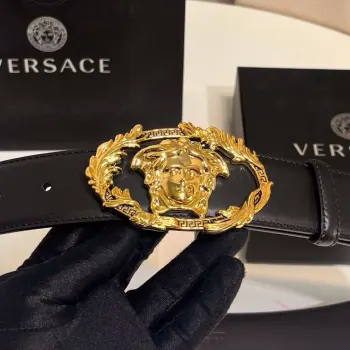 New Cowhide Leather Men s Belt Replica Versace Mens Belts