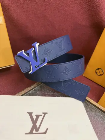 New Double-Sided Jacquard Pattern Men s Belt Replica Louis Vuitton Mens Belts