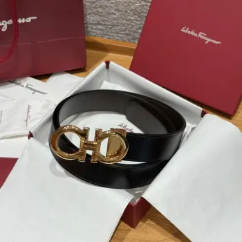 Width 3.5cm premium custom men s belt Replica Ferragamo Mens Belts