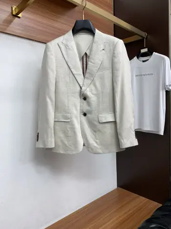 2026新款男士休闲定制麻料西装夹克外套 高仿诺悠翩雅西服/西装