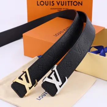 Genuine One-Piece Die-Casting Hardware Buckle Men s Belt Replica Louis Vuitton Mens Belts