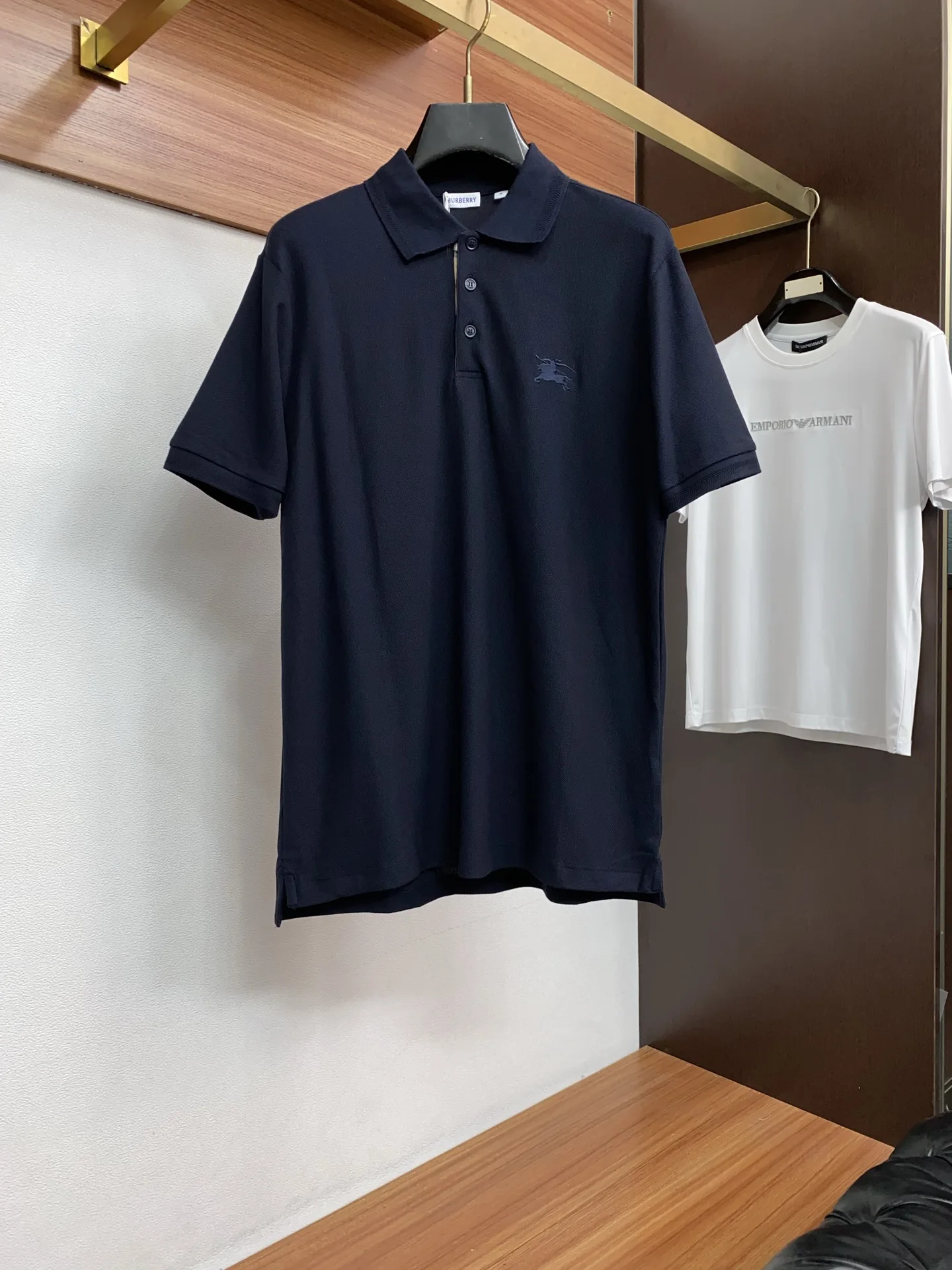 巴宝莉 早春全棉男士短袖T恤Polo衫