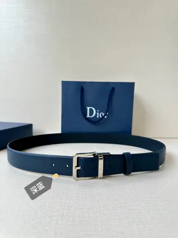 35mm Pin Buckle Belt Replica Dior Mens Belts