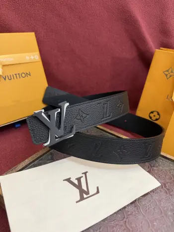 New Double-Sided Jacquard Pattern Men s Belt Replica Louis Vuitton Mens Belts