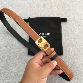 New 3D Stereo Buoy Buckle Women s Belt Replica Celine Womens Belts