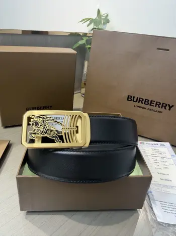 Imported Calfskin Men s Belt Replica Burberry Mens Belts