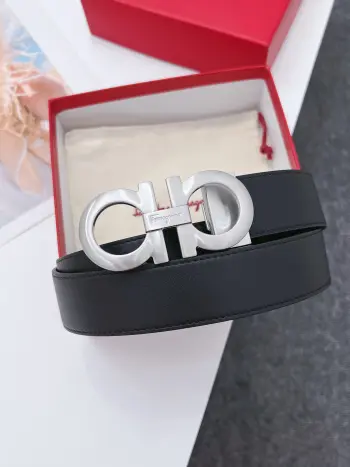 High-end custom double-sided imported men s cowhide belt Replica Ferragamo Mens Belts