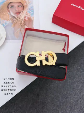 High-end custom double-sided imported men s cowhide belt Replica Ferragamo Mens Belts