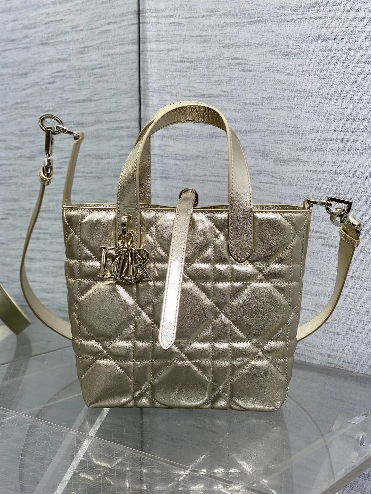 迪奥 最新蝴蝶结藤纹格手拿包 女士斜挎包