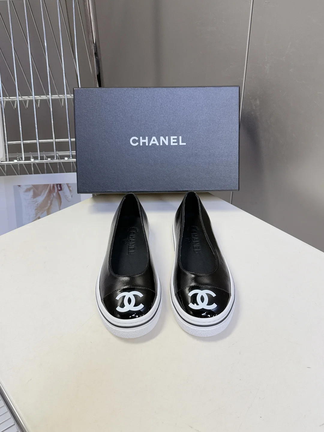 香奈儿 香奈儿双C浅口厚底一脚蹬休闲鞋