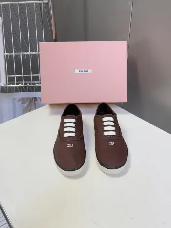 2026 Spring/Summer Latest Runway Collection Retro Casual Shoes Replica MIU MIU Womens Casual and Sneakers