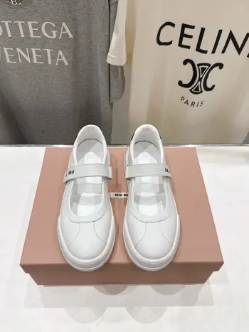 2026 SS New Limited Edition Mary Jane Flat Casual Shoes Replica MIU MIU Womens Casual and Sneakers