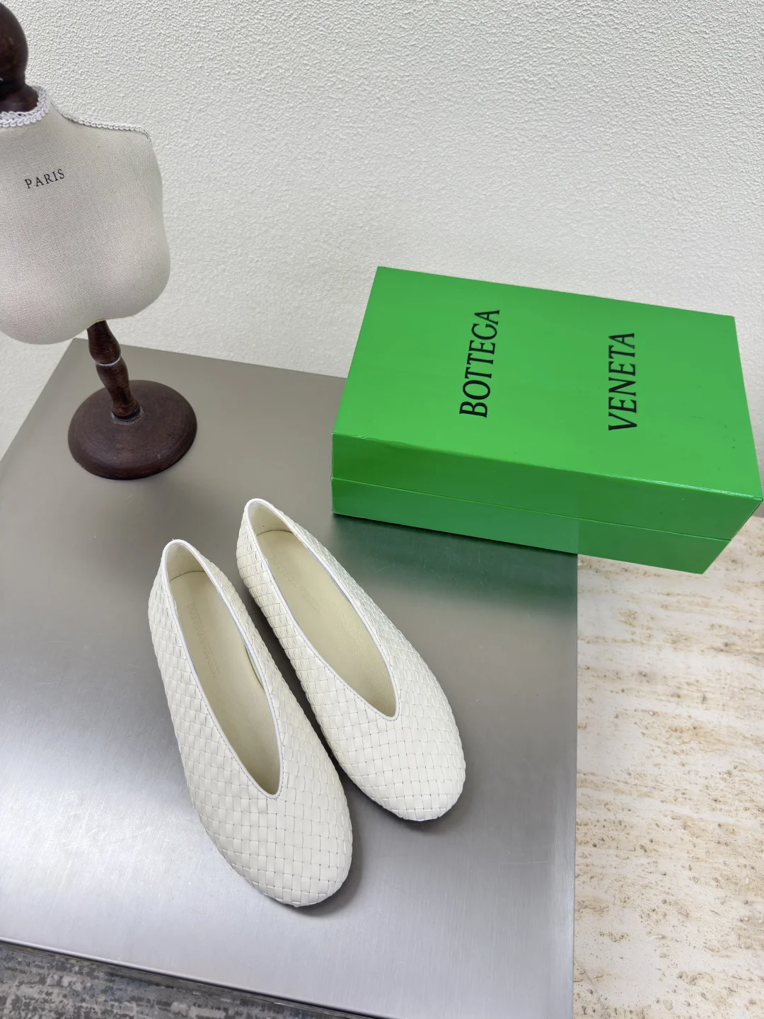 BV 2026ss新款结绳玛丽珍半包拖鞋乐福鞋