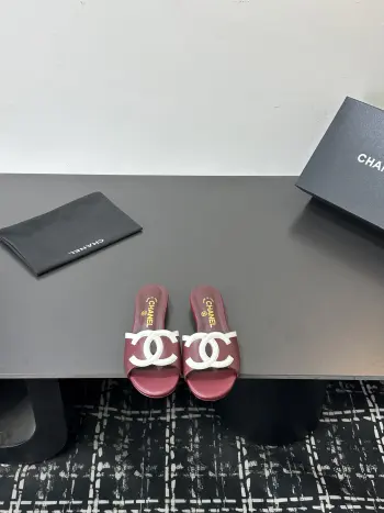  春夏最新款羊皮拖鞋 高仿香奈儿女士凉鞋/拖鞋