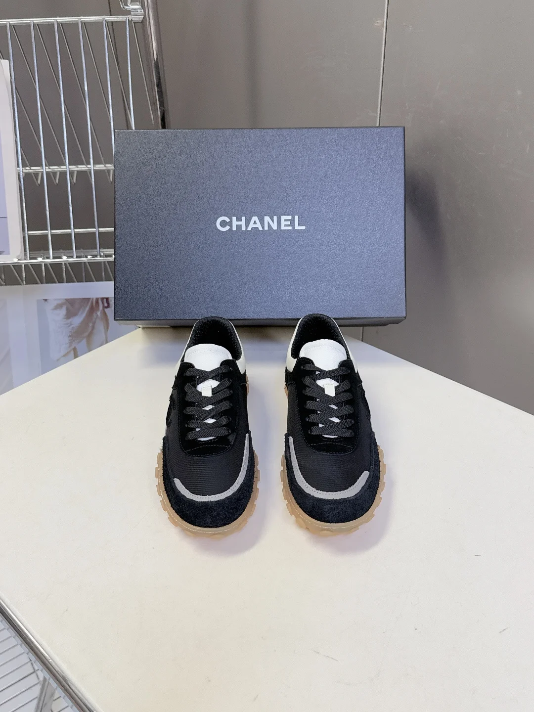 香奈儿 26s复古阿甘风厚底休闲运动鞋