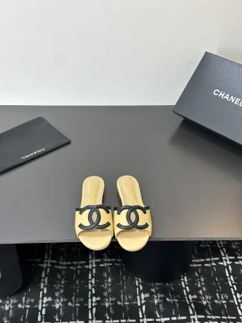  春夏最新款羊皮拖鞋 高仿香奈儿女士凉鞋/拖鞋