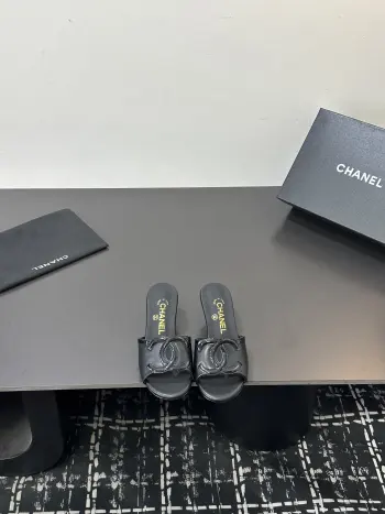 Spring and summer latest style versatile sheepskin slippers Replica Chanel Womens Sandals and Slides