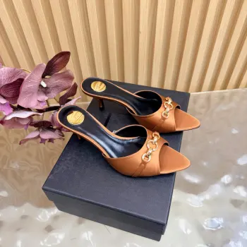 圣罗兰家YSL经典秀款猫跟凉鞋 高仿圣罗兰女士凉鞋/拖鞋