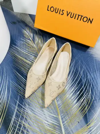 秋冬新款经典双层加厚透网真丝 女士高跟鞋 高仿LV女士高跟鞋/单鞋