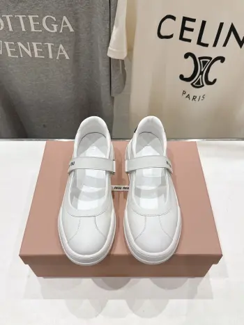 2026 SS New Limited Edition Mary Jane Flat Casual Shoes Replica MIU MIU Womens Casual and Sneakers