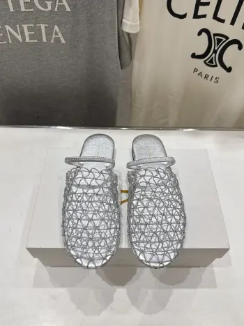 2026 SS New Arrivals Rope Weave Hollow Flat Sandals Replica THE ROW Womens Sandals and Slides