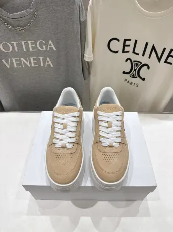 2026 SS New Logo Lace-up Platform Casual Shoes White Sneakers Replica Celine Womens Casual and Sneakers