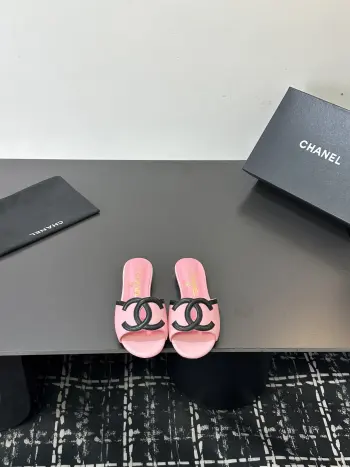  春夏最新款羊皮拖鞋 高仿香奈儿女士凉鞋/拖鞋