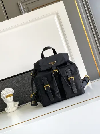 1BZ677 Imported Nylon Gold Buckle Classic Backpack Replica Prada backpacks