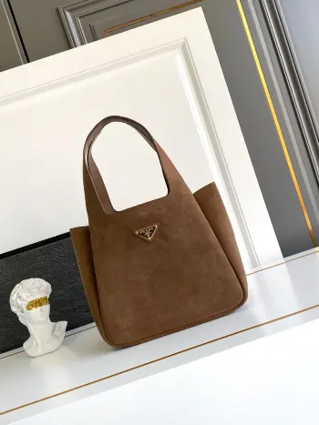 1BG335 进口磨砂皮mini菜篮子 女士单肩包 高仿普拉达女包