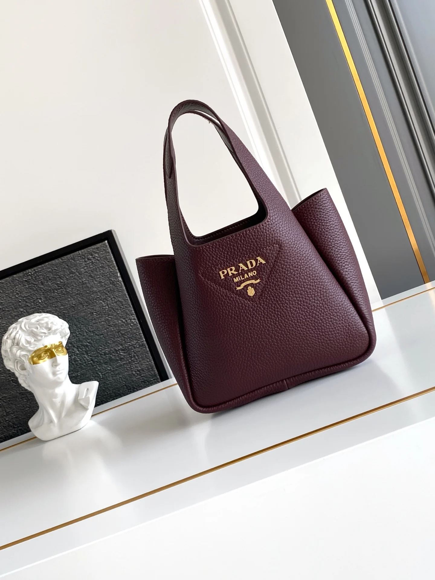 普拉达 1BA349 新款菜篮子迷你托特包 女士单肩包