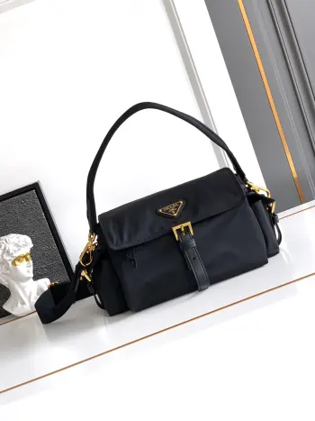 1BD394 New Flip Cover Mail Bag Men s Crossbody Bag Replica Prada mens bags