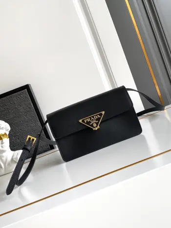 1BD386 新款牛皮迷你手袋  女士斜挎包 高仿普拉达女包