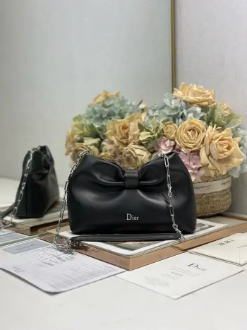 0714 Embroidered Cowhide Chain Bag Women s Crossbody Bag Replica Dior womens bags