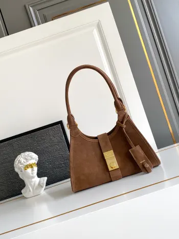 1BG580 进口麂皮迷你走秀款托特包 女士单肩包 高仿普拉达女包