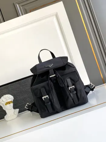 1BZ677 Imported Nylon Gold Buckle Classic Backpack Replica Prada backpacks