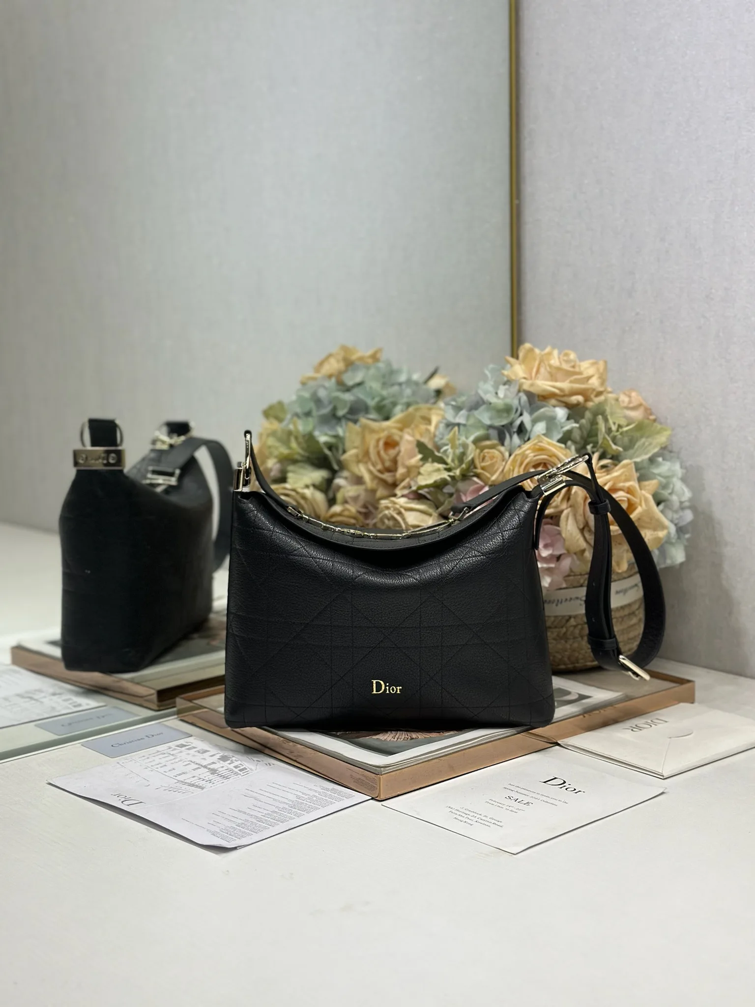 迪奥 1411 春夏拼色小号手袋 女士单肩包