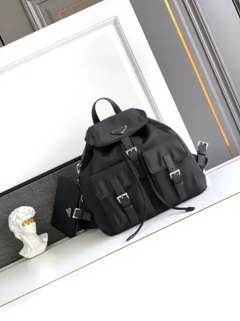 1BZ811 Imported Nylon Gold Buckle Classic Backpack Replica Prada backpacks