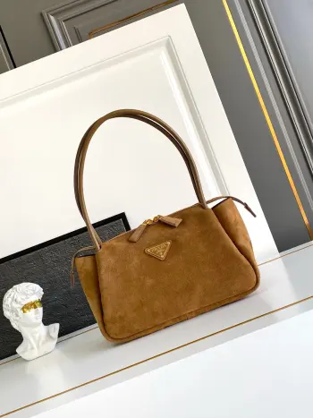 1BA444 新款麂皮绒面mini小斜跨包 女士单肩包 高仿普拉达女包