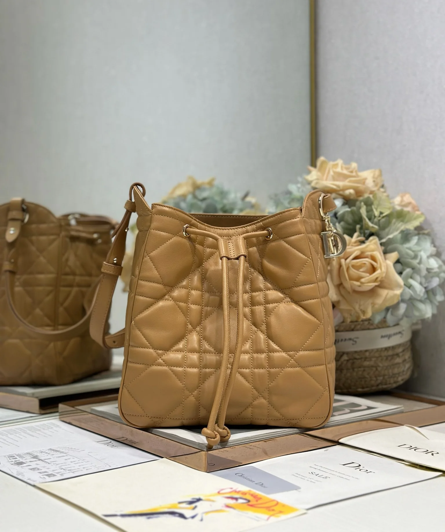 迪奥 2852 羊皮手袋 女士斜挎包