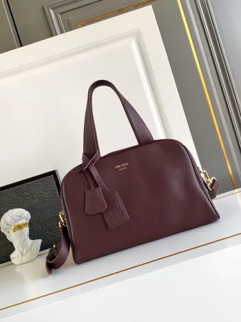 1BB149 天然粒面皮手袋 女士斜挎包 高仿普拉达女包