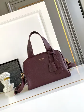 1BB149 天然粒面皮手袋 女士斜挎包 高仿普拉达女包