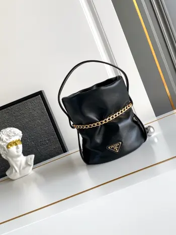 1BE088 New Small Cowhide Fortune Bucket Bag Women s Shoulder Bag Replica Prada womens bags