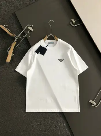 2026春夏三角标立体胶印短袖 高仿普拉达T恤/POLO衫